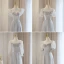 Simple Gris Robe Demoiselle D'honneur 2023 Princesse Encolure Carrée Manches Courtes Dos Nu Thé Longueur Robe Demoiselle D'honneur