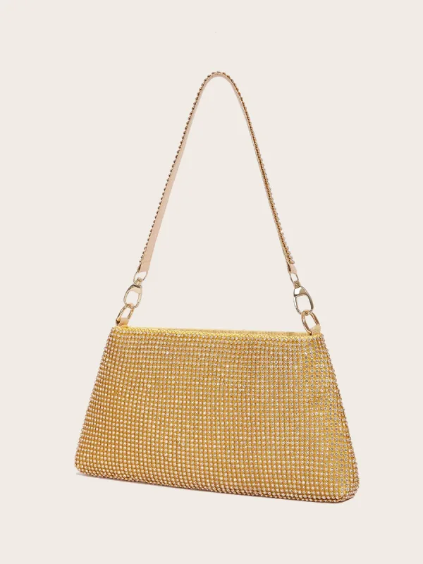 Scintillantes Doré Mode Faux Diamant Soirée Pochette 2023