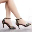 Sexy Noire Multi-Couleurs Faux Diamant Cocktail Sandales Femme 2023 Bride Cheville 7 cm Talons Aiguilles Peep Toes / Bout Ouvert Sandales Talons Hauts