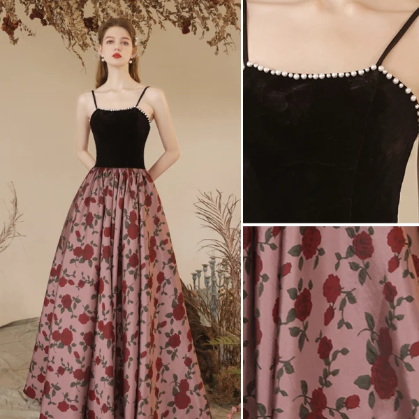 pink and black summer dresses Black Summer Hand Crochet Maxi Dress main image 1