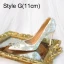 Sexy White Rhinestone Leather Wedding Shoes 2023 11 cm Stiletto Heels Pointed Toe Wedding Pumps High Heels