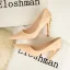 Fashion Sky Blue Rhinestone Metal Flower Bridesmaid Pumps 2022 Sequins 10 cm Stiletto Heels Pointed Toe Pumps High Heels