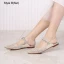 Charmant Silber Abend Strass Pailletten Sandalen Damen 2023 7 cm Stilettos Spitzschuh Sandaletten Hochhackige