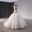 Haut de Gamme Blanche Fait main Perlage Paillettes Trompette / Sirène Robe De Mariée 2024 Bustier Sans Manches Dos Nu Tribunal Train Mariage