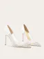 Mooie / Prachtige Witte Rhinestone Bruidsschoenen 2025 Leer 10 cm Naaldhakken / Stiletto Spitse Neus Huwelijk Pumps Hoge Hakken