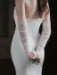 Chic / Belle Blanche Perle Tulle Mariage Gants Mariage 2025