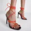 Roman Sexy Black Street Wear Cocktail Party Lace-up Womens Sandals 2022 11 cm Stiletto Heels Open / Peep Toe Sandals High Heels