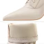 Moda Beżowe Zużycie ulicy Kozaki Damskie 2022 6 cm Szpilki Szpiczaste Boots