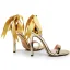 Sexy Gold Pearl Ankle Strap Bow Evening Party Womens Sandals 2024 11 cm Stiletto Heels Open / Peep Toe Sandals High Heels
