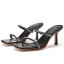 Sexy White Rhinestone Cocktail Party Womens Sandals 2022 7 cm Stiletto Heels Open / Peep Toe Sandals High Heels