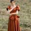 Vintage / Retro Brown Satin Prom Dresses 2022 A-Line / Princess Square Neckline Puffy Short Sleeve Backless Bow Floor-Length / Long Prom Formal Dresses