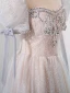 Illusion Blushing Pink Beading Rhinestone Evening Dresses 2023 A-Line / Princess Scoop Neck Short Sleeve Backless Floor-Length / Long Evening Party Formal Dresses