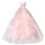 Chic / Beautiful Candy Pink Tassel Prom Dresses 2022 Ball Gown Strapless Sleeveless Backless Floor-Length / Long Formal Dresses