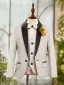 Fall Winter Silver Glitter 6-piece Long Sleeve Boys Wedding Suits 2025 Body Jewellery Coat Pants Shirt Tie Vest