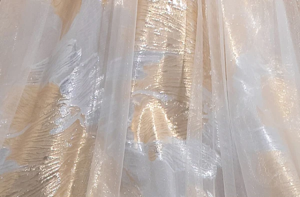 Fashion Gold Glitter Prom Dresses 2024 A-Line / Princess Spaghetti Straps Sleeveless Backless Floor-Length / Long Prom Formal Dresses