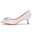 Schöne Weiß Büro OL Schleife Pumps 2022 5 cm Stilettos Spitzschuh Pumps Hochhackige