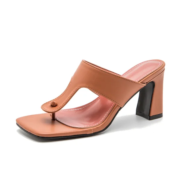 Modest / Simple White Street Wear Womens Sandals 2022 7 cm Stiletto Heels Open / Peep Toe Sandals High Heels