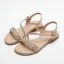 Bruin Comfortabel Strand Vlecht Platte Sandalen Dames 2022 Peep Toe Sandalen