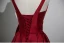 Chic / Belle Bordeaux Satin Fleur Robe De Bal 2023 Princesse Encolure Carrée Sans Manches Dos Nu Longue Robe De Ceremonie