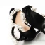 Sexy Black Pearl Evening Party Womens Sandals 2022 10 cm Stiletto Heels Open / Peep Toe Sandals High Heels