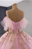 Luxury / Gorgeous Blushing Pink Beading Sequins Prom Dresses 2025 Ball Gown Spaghetti Straps Sleeveless Backless Chapel Train Prom Formal Dresses