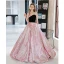 Charmant Noire Faux Diamant Paillettes Robe De Bal 2022 Robe Boule Bustier Sans Manches Dos Nu Fendue devant Train De Balayage Robe De Ceremonie