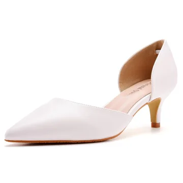 Eenvoudige Witte Toevallig Spitse Neus Sandalen Dames 2023 5 Cm Naaldhakken Stiletto Sandalen Hoge Hakken
