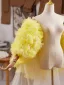 Chic / Beautiful Yellow Handmade  Appliques Prom shawl 2025