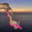 Sexy Pool Blue Evening Party Womens Shoes 2022 Satin Rhinestone Bow 9 cm Stiletto Heels Ankle Strap Pointed Toe High Heels