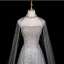 Glitzernden Sexy Silber Perlenstickerei Strass Pailletten Abendkleider 2025 A Linie Bandeau Ärmellos Rückenfreies Lange Festliche Kleider