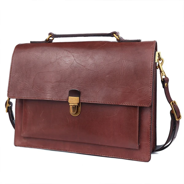 Vintage / Retro Brown Leather Street Wear Women's Bags 2022 Tote Bag Shoulder Bags