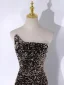 Sparkly Black Gold Sequins Evening Dresses 2024 Trumpet / Mermaid Strapless Sleeveless Backless Floor-Length / Long Evening Party Formal Dresses