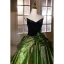 Elegant Dark Green Prom Dresses 2024 Ball Gown Strapless Sleeveless Backless Floor-Length / Long Prom Formal Dresses