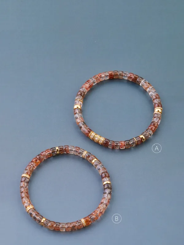 Bracelet Black Gold Natural Crystal Fashion 2025 Accessories