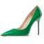 Schöne Grün Abend Pumps 2023 Lackleder 10 cm Stilettos Spitzschuh Pumps Hochhackige