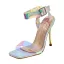 Transparent Evening Party Laser Summer Womens Sandals 2022 11 cm Stiletto Heels Open / Peep Toe Sandals High Heels