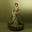 Vintage / Retro Medieval Clover Green Prom Dresses 2024 3D Lace Pearl Embroidered Floral Floor-Length / Long High Neck 1/2 Sleeves A-Line / Princess Cosplay Ball Gown Prom