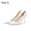 Glitzernden Rosa Pailletten Leder Brautschuhe 2024 8 cm Stilettos Spitzschuh Hochzeit Pumps Hochhackige