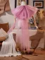 Charmant Rougissant Rose Fait main Tulle Promo Vestes & Enveloppements 2025