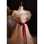 Charmant Rougissant Rose Perlage Paillettes Robe De Soirée 2024 Trompette / Sirène Bustier Sans Manches Dos Nu Noeud Ceinture Longue Promo Robe De Ceremonie