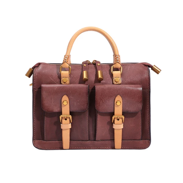 Vintage / Retro Chic / Beautiful Casual Street Wear Brown Women's Bags 2022 Leather Tote Bag Shoulder Bags