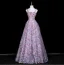 Flower Fairy Multi-Colors Appliques Rhinestone Prom Dresses 2025 A-Line / Princess Spaghetti Straps Sleeveless Backless Floor-Length / Long Formal Dresses