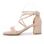 Sexy Khaki Evening Party Womens Sandals 2022 Ankle Strap 5 cm Stiletto Heels Open / Peep Toe Sandals High Heels