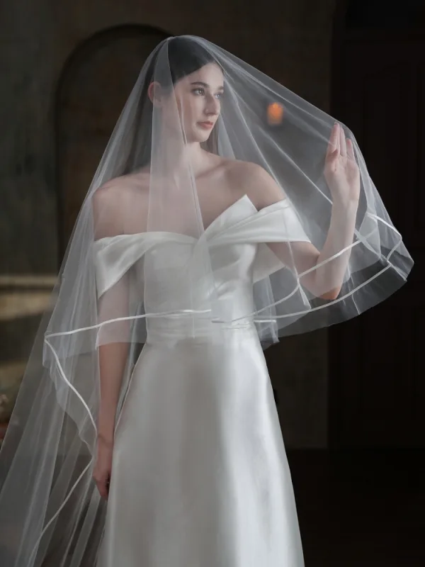High-end White Bridal Wedding Veils 2025 2 m