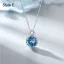 Charming Sky Blue Crystal Sterling Silver Evening Party Necklaces Bracelets 2023 Accessories