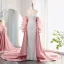 Sexy Argenté Paillettes Plumes Robe De Bal 2025 Trompette / Sirène Bustier Sans Manches Dos Nu Tribunal Train Robe De Ceremonie