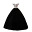 Elegant Black Glitter Prom Dresses 2023 Ball Gown Off-The-Shoulder Sleeveless Backless Floor-Length / Long Prom Formal Dresses