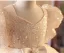 Bling Bling Champagne Beading Pearl Sequins Short Birthday Flower Girl Dresses 2024 Ball Gown Square Neckline Bow Sash Short Sleeve