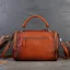 Vintage / Retro Leather Brown Street Wear Women's Bags Handbag 2023