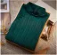 Chinese style Vintage / Retro Dark Green Prom Cheongsam 2024 Trumpet / Mermaid High Neck Short Sleeve Floor-Length / Long